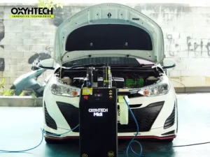 ผลงาน OXYHTECH - TOYOTA - YARIS ล้างเขม่าคาร์บอน เครื่องยนต์สะอาดขึ้นทั้งระบบ