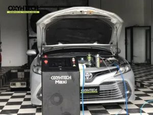 ผลงาน OXYHTECH - TOYOTA CAMRY-04 ล้างเขม่าคาร์บอน เครื่องยนต์สะอาดขึ้นทั้งระบบ