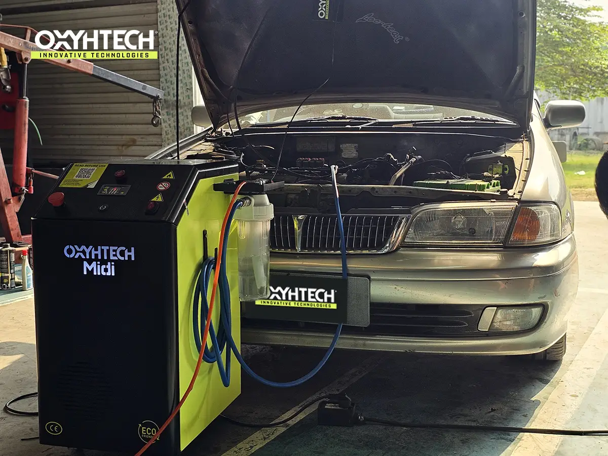 ผลงาน OXYHTECH - TOYOTA - NISSAN - SUNNY ล้างเขม่าคาร์บอน เครื่องยนต์สะอาดขึ้นทั้งระบบ