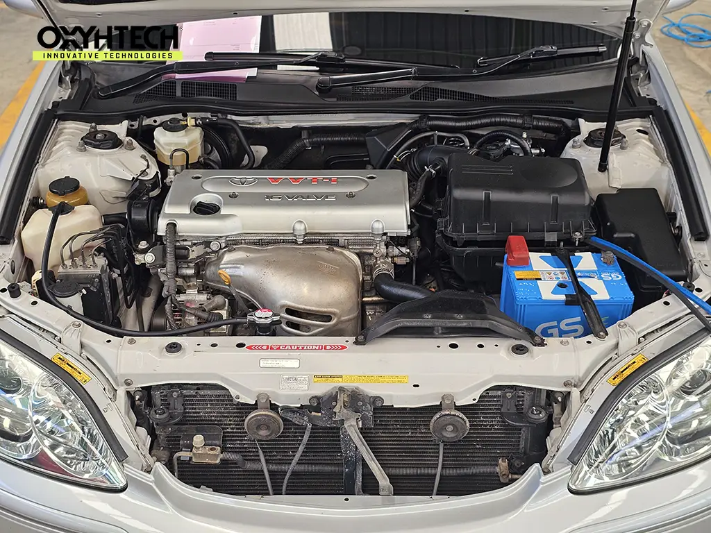 ผลงาน OXYHTECH - TOYOTA CAMRY-03 ล้างเขม่าคาร์บอน เครื่องยนต์สะอาดขึ้นทั้งระบบ