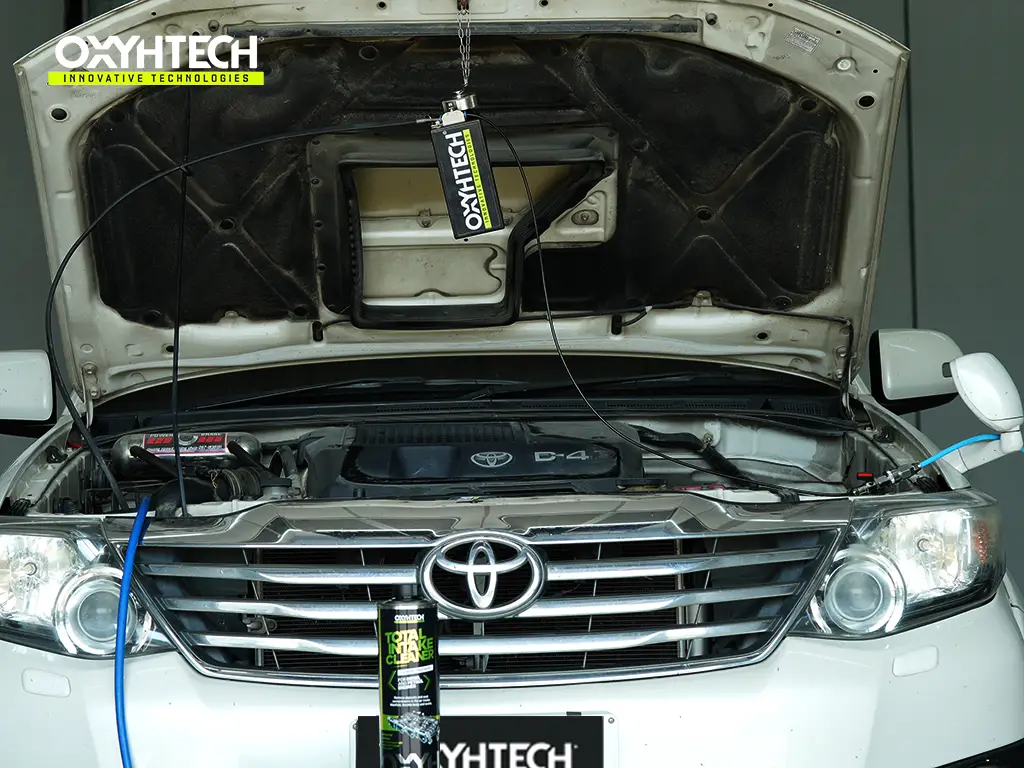 ผลงาน OXYHTECH - TOYOTA - HILUX - VIGO ล้างเขม่าคาร์บอน เครื่องยนต์สะอาดขึ้นทั้งระบบ