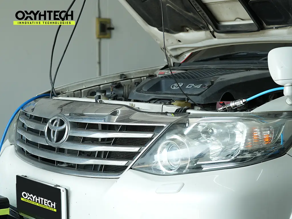 ผลงาน OXYHTECH - TOYOTA - HILUX - VIGO ล้างเขม่าคาร์บอน เครื่องยนต์สะอาดขึ้นทั้งระบบ