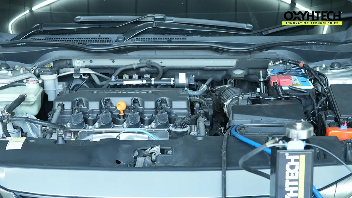 ผลงาน OXYHTECH - HONDA CIVIC FC เครื่องยนต์สะอาดขึ้นใน 90 นาที แก้รถอืด กินน้ำมัน