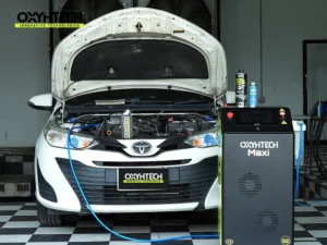 ผลงาน OXYHTECH - TOYOTA - YARIS ATIV ล้างเขม่าคาร์บอน เครื่องยนต์สะอาดขึ้นทั้งระบบ