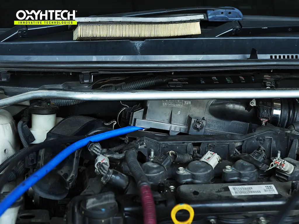 ผลงาน OXYHTECH - TOYOTA - YARIS ATIV ล้างเขม่าคาร์บอน เครื่องยนต์สะอาดขึ้นทั้งระบบ