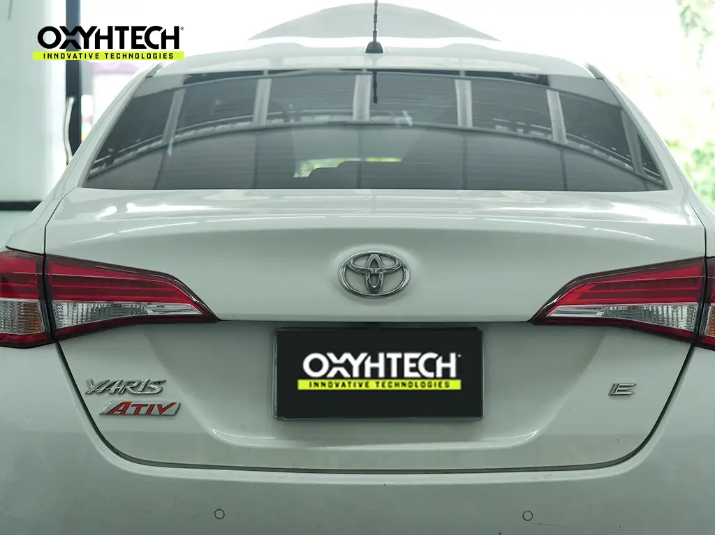 ผลงาน OXYHTECH - TOYOTA - YARIS ATIV ล้างเขม่าคาร์บอน เครื่องยนต์สะอาดขึ้นทั้งระบบ
