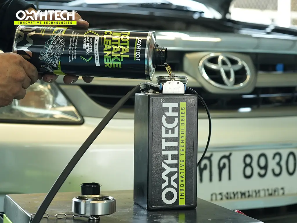 ผลงาน OXYHTECH - TOYOTA - FORTUNER - 06 ล้างเขม่าคาร์บอน เครื่องยนต์สะอาดขึ้นทั้งระบบ