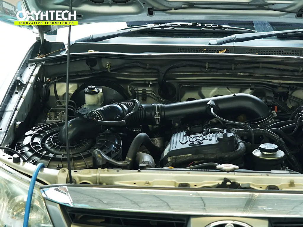 ผลงาน OXYHTECH - TOYOTA - FORTUNER - 06 ล้างเขม่าคาร์บอน เครื่องยนต์สะอาดขึ้นทั้งระบบ