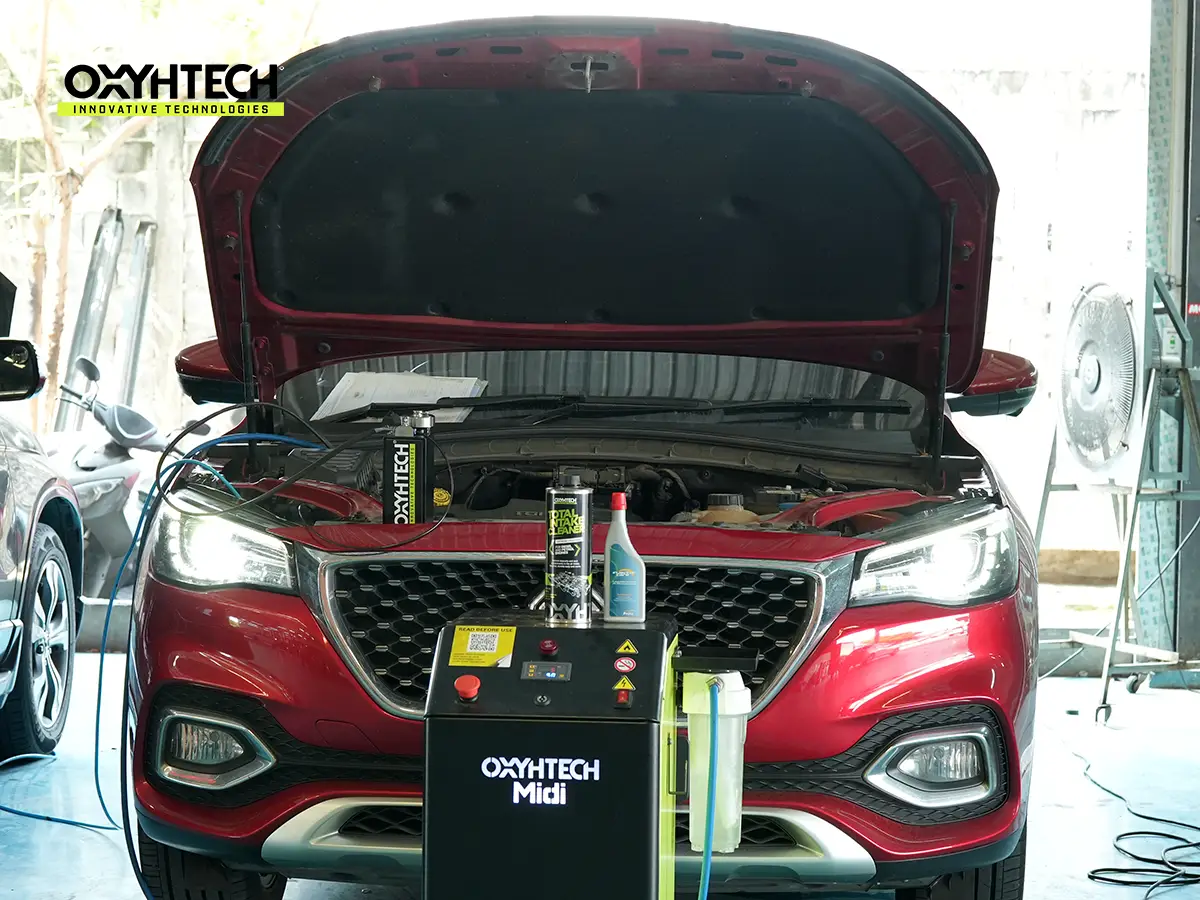 ผลงาน OXYHTECH - TOYOTA - MG - HS ล้างเขม่าคาร์บอน เครื่องยนต์สะอาดขึ้นทั้งระบบ