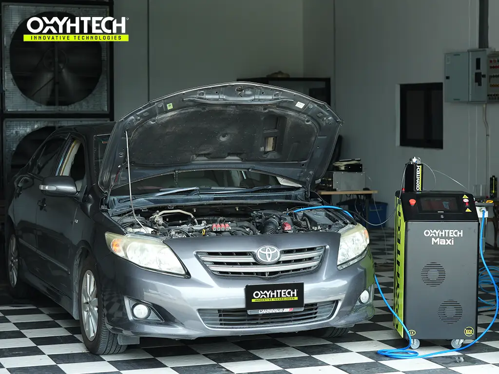 ผลงาน OXYHTECH - TOYOTA - ALTIS-04 ล้างเขม่าคาร์บอน เครื่องยนต์สะอาดขึ้นทั้งระบบ