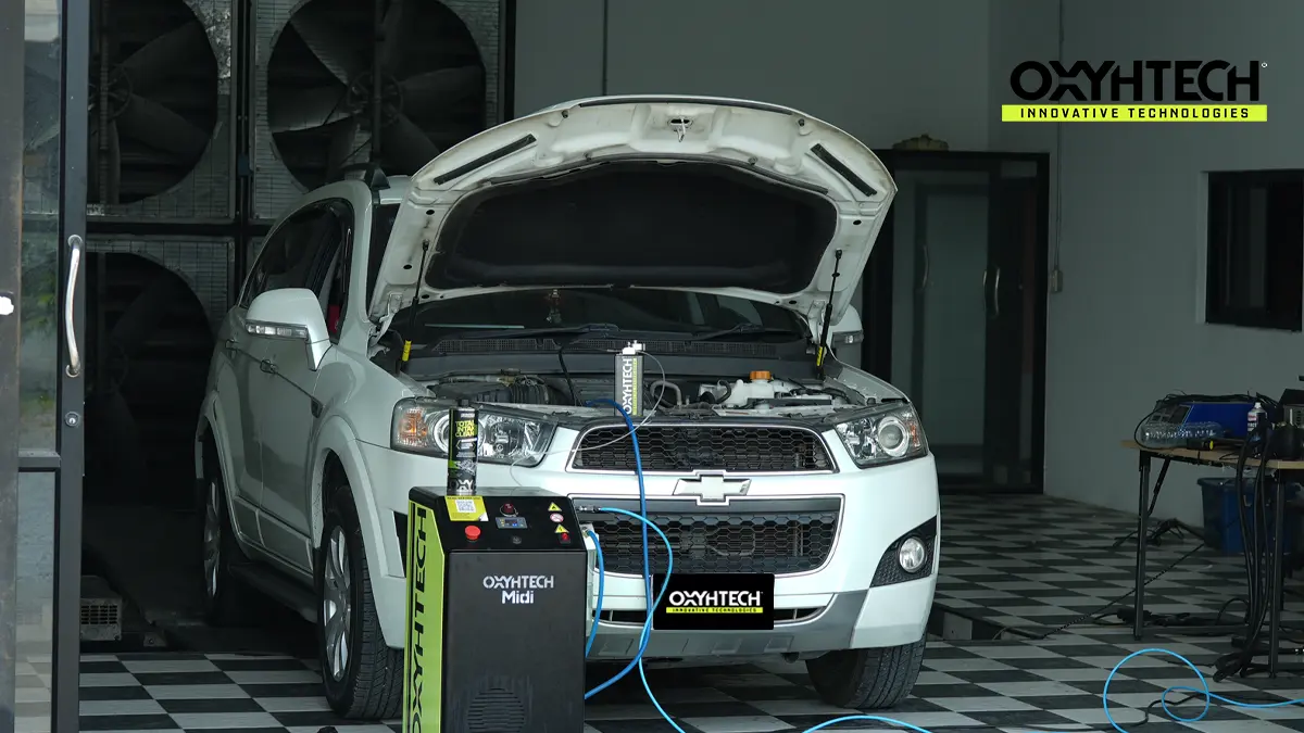 ผลงาน OXYHTECH CHAVROLET CAPTIVA ดีท็อกซ์เครื่องยนต์ทั้งระบบ เทคโนโลยีใหม่ ช่วยลดเขม่า ล้างท่อไอดี ล้างหัวฉีด ฯลฯ เพิ่มอัตราเร่ง ประหยัดเชื้อเพลิง เครื่องยนต์สะอาดขึ้น ขั้นตอนเดียวจบ ไม่ต้องถอดเครื่องยนต์ 