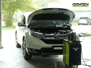 ผลงาน OXYHTECH - HONDA CRV-4 ล้างเขม่าคาร์บอน เครื่องยนต์สะอาดขึ้นทั้งระบบ