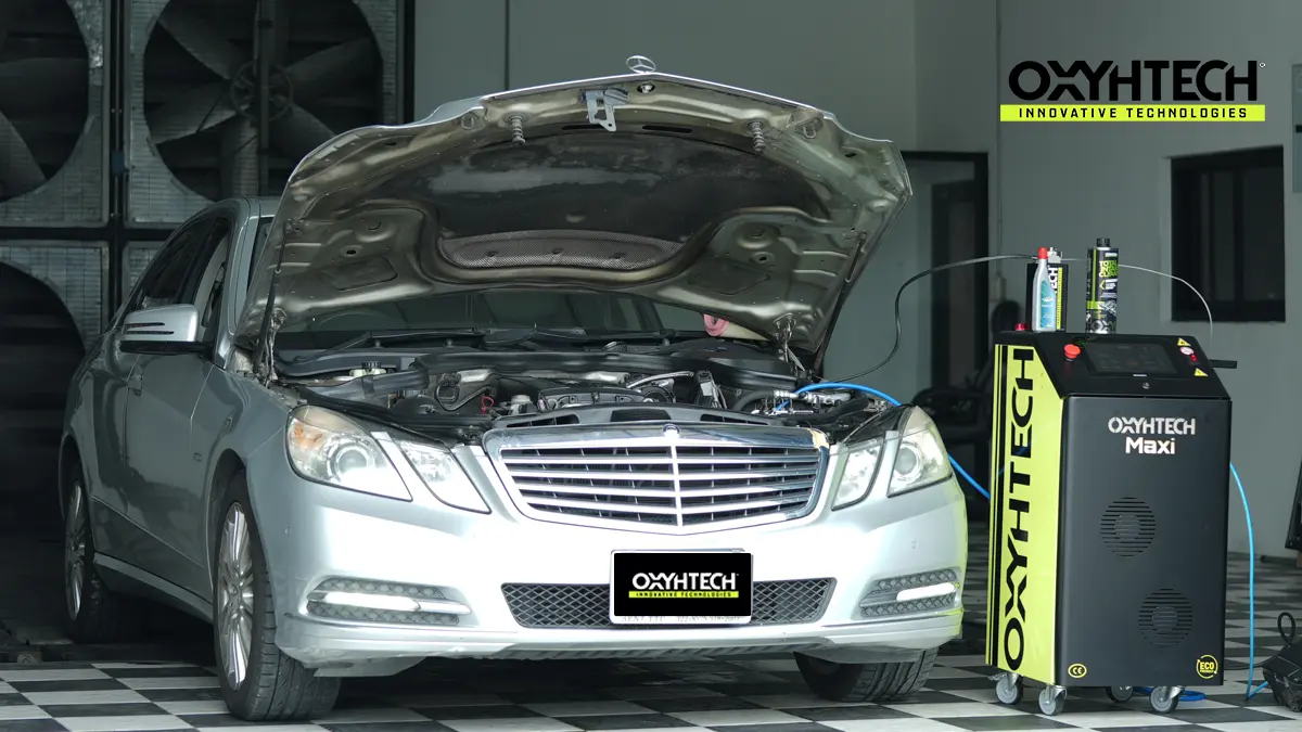 OXYHTECH - BENZ E200 ตัวอย่างผลงาน ดีท็อกซ์เครื่องยนต์ รถบ้าน รถยุโรป รถญี่ปุ่น รถเบนซิน