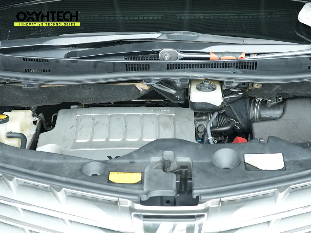 ผลงาน OXYHTECH - TOYOTA ALPHARD ล้างเขม่าคาร์บอน เครื่องยนต์สะอาดขึ้นทั้งระบบ