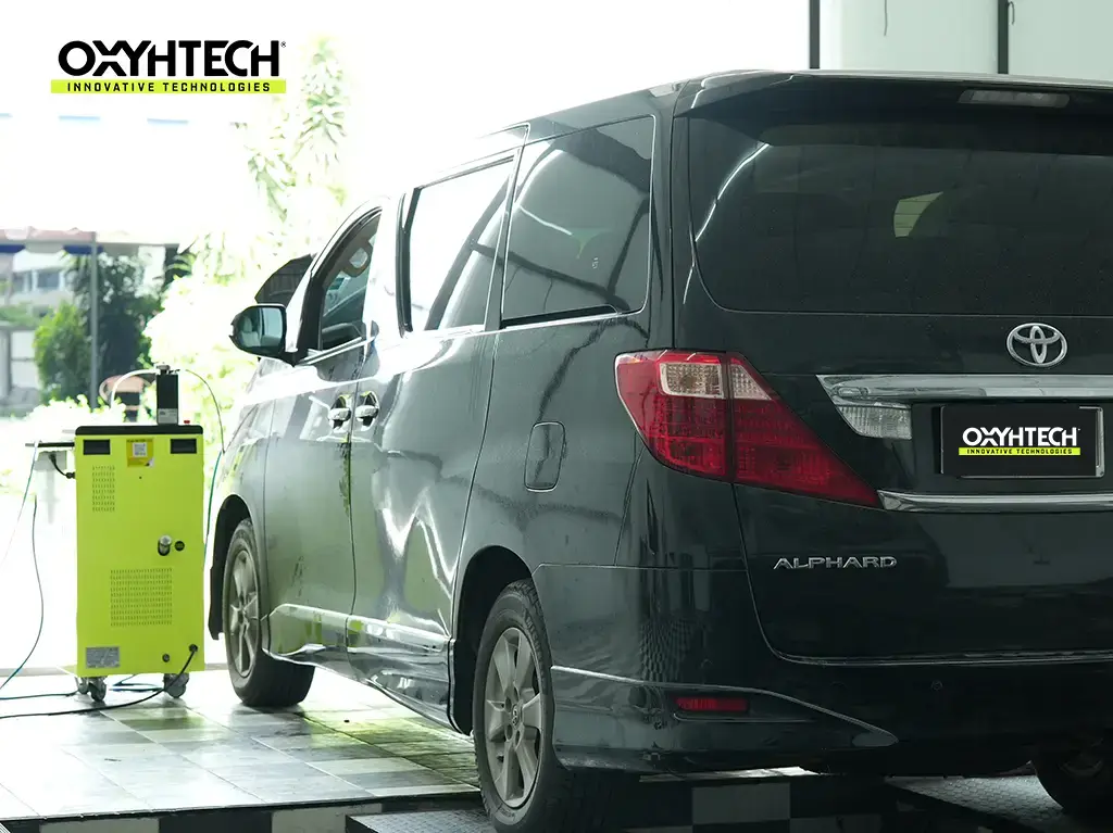 ผลงาน OXYHTECH - TOYOTA ALPHARD ล้างเขม่าคาร์บอน เครื่องยนต์สะอาดขึ้นทั้งระบบ