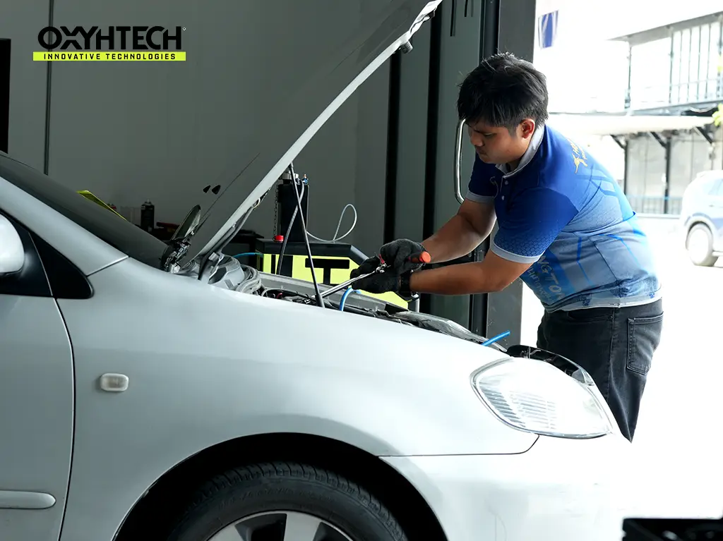 ผลงาน OXYHTECH - TOYOTA COROLLA ล้างเขม่าคาร์บอน เครื่องยนต์สะอาดขึ้นทั้งระบบ