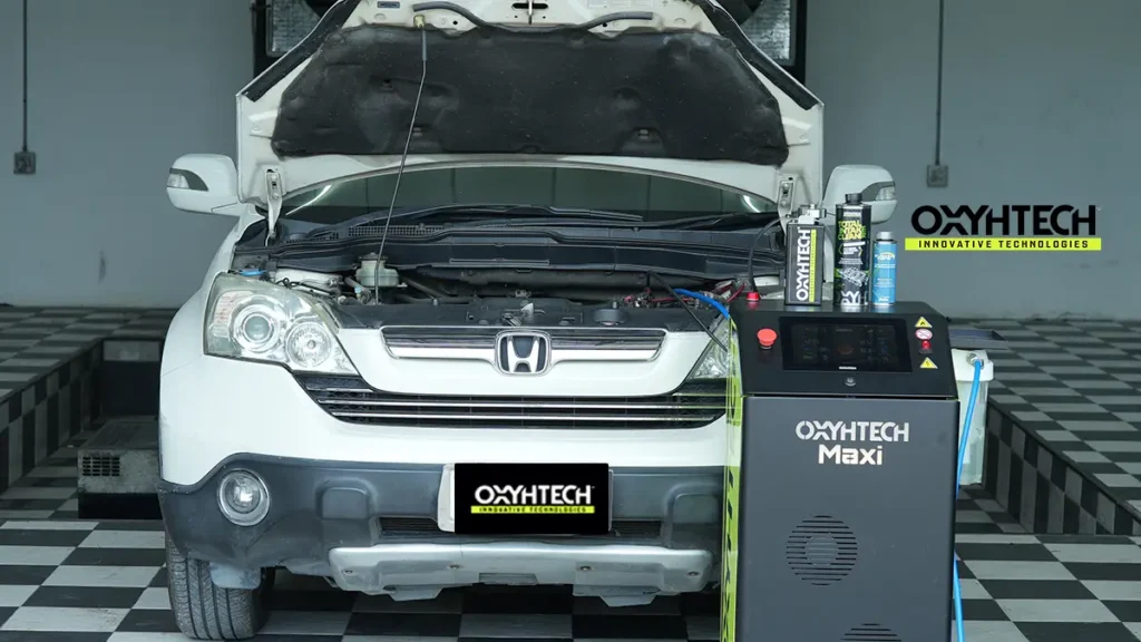 ผลงาน OXYHTECH - HONDA CR-V ล้างเขม่าคาร์บอน เครื่องยนต์สะอาดขึ้นทั้งระบบ