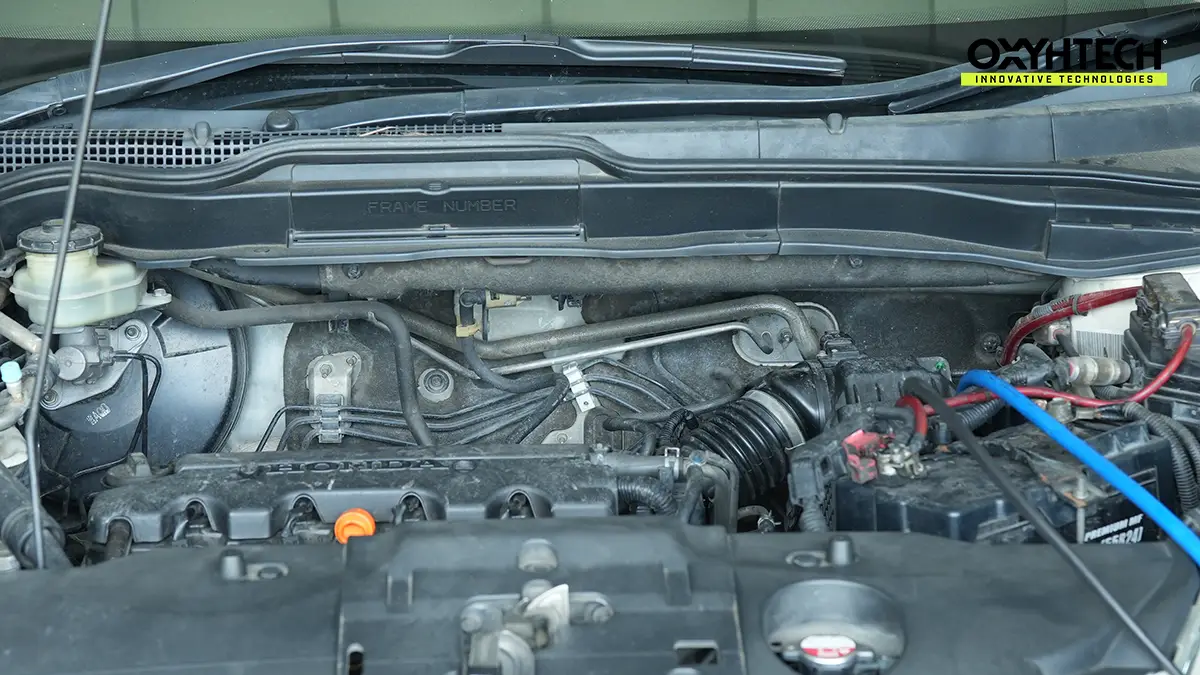 ผลงาน OXYHTECH - HONDA CRV-5 ล้างเขม่าคาร์บอน เครื่องยนต์สะอาดขึ้นทั้งระบบ