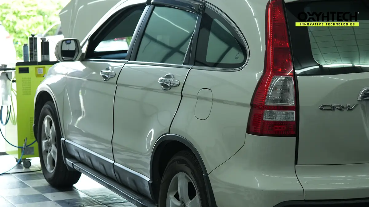 ผลงาน OXYHTECH - HONDA CRV-5 ล้างเขม่าคาร์บอน เครื่องยนต์สะอาดขึ้นทั้งระบบ