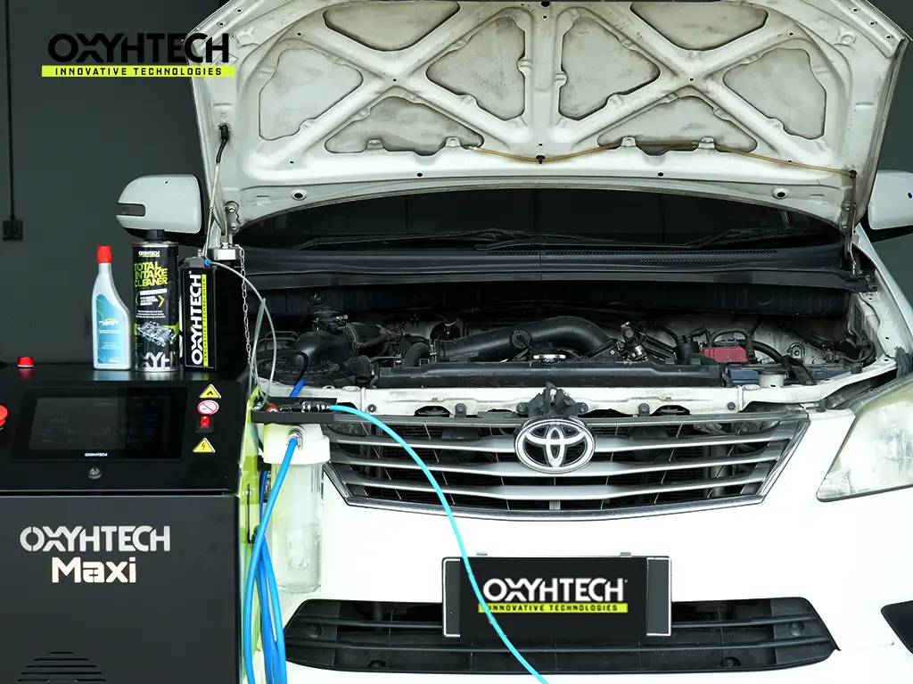 ผลงาน OXYHTECH - TOYOTA INNOVA ล้างเขม่าคาร์บอน เครื่องยนต์สะอาดขึ้นทั้งระบบ