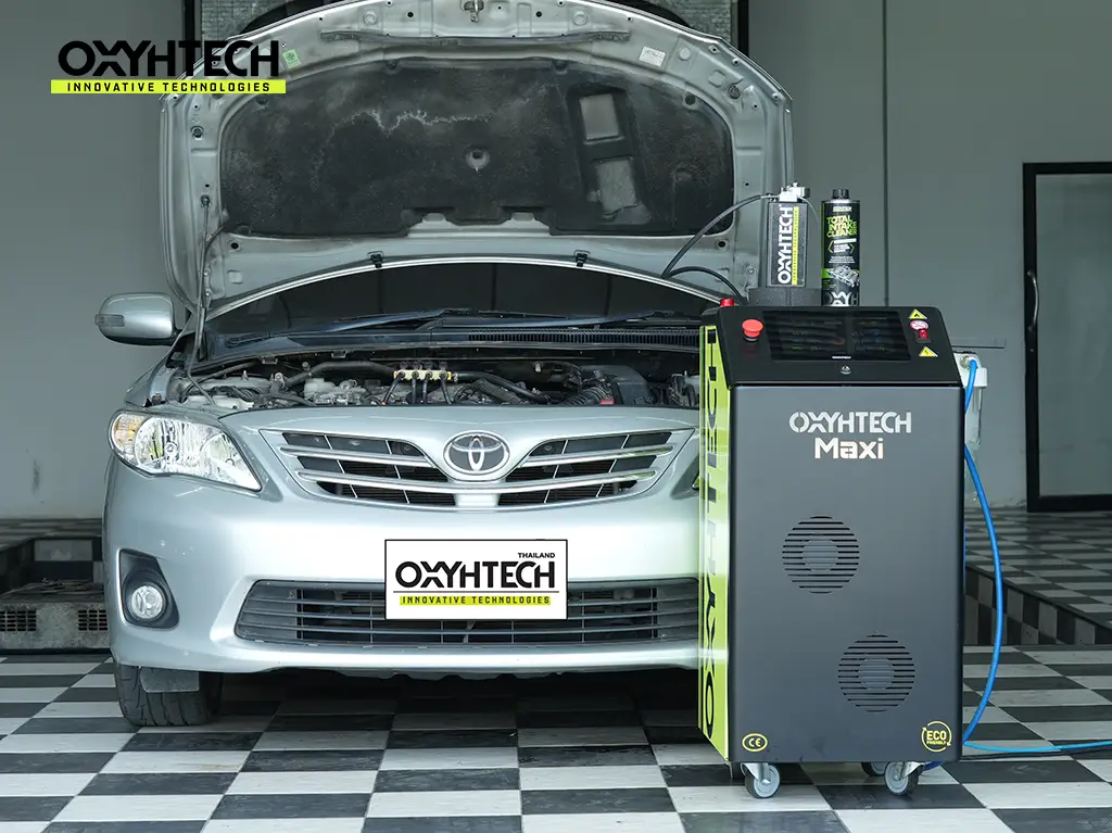 ผลงาน OXYHTECH - TOYOTA ALTIS 2 ล้างเขม่าคาร์บอน เครื่องยนต์สะอาดขึ้นทั้งระบบ