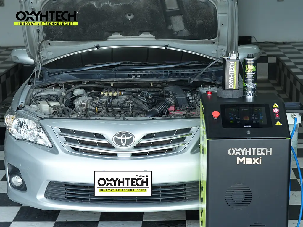 ผลงาน OXYHTECH - TOYOTA ALTIS 2 ล้างเขม่าคาร์บอน เครื่องยนต์สะอาดขึ้นทั้งระบบ