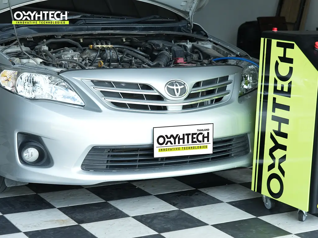 ผลงาน OXYHTECH - TOYOTA ALTIS ล้างเขม่าคาร์บอน เครื่องยนต์สะอาดขึ้นทั้งระบบ