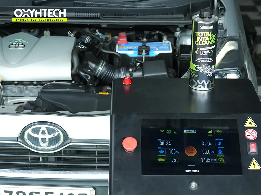 ผลงาน OXYHTECH - SIENTA ล้างเขม่าคาร์บอน เครื่องยนต์สะอาดขึ้นทั้งระบบ
