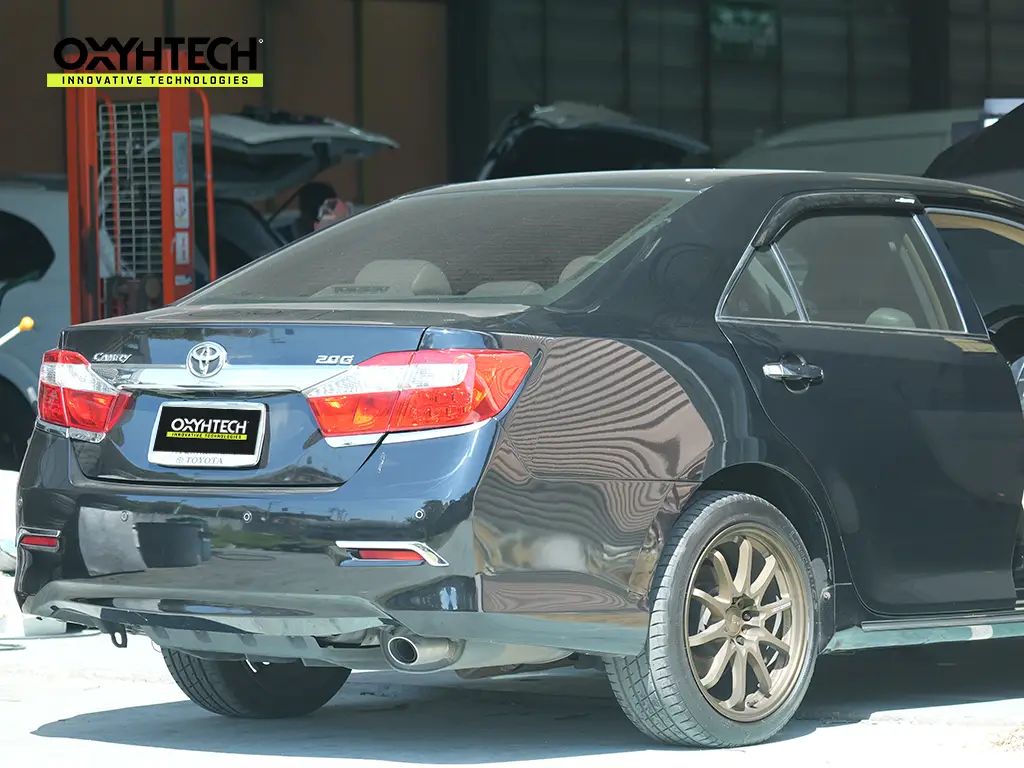 ผลงาน OXYHTECH - TOYOTA CAMRY-05 ล้างเขม่าคาร์บอน เครื่องยนต์สะอาดขึ้นทั้งระบบ