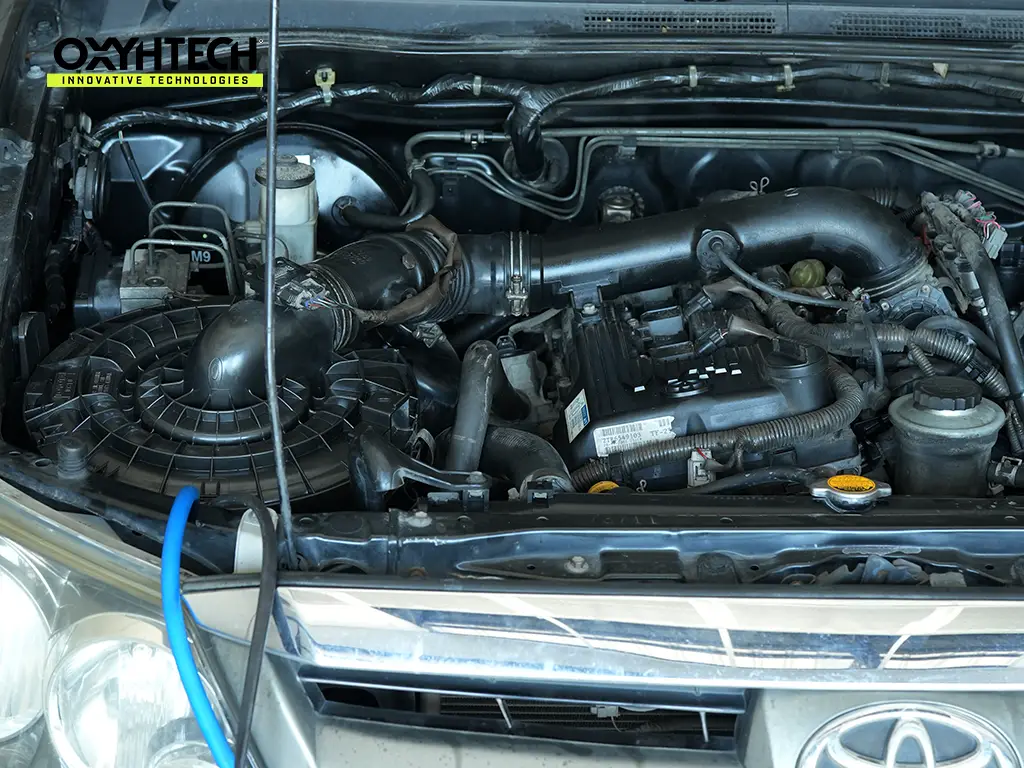 ผลงาน OXYHTECH - TOYOTA FORTUNER-03 ล้างเขม่าคาร์บอน เครื่องยนต์สะอาดขึ้นทั้งระบบ