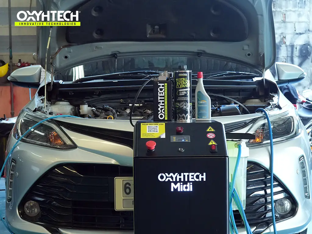 ผลงาน OXYHTECH - TOYOTA - SOLUNA - VIOS - 03 ล้างเขม่าคาร์บอน เครื่องยนต์สะอาดขึ้นทั้งระบบ