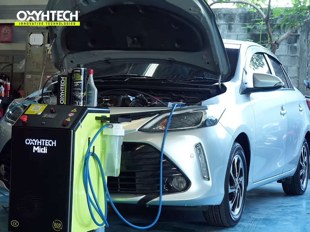 ผลงาน OXYHTECH - TOYOTA - SOLUNA - VIOS - 03 ล้างเขม่าคาร์บอน เครื่องยนต์สะอาดขึ้นทั้งระบบ