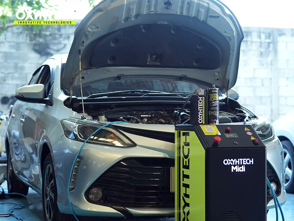 ผลงาน OXYHTECH - TOYOTA - SOLUNA - VIOS - 03 ล้างเขม่าคาร์บอน เครื่องยนต์สะอาดขึ้นทั้งระบบ