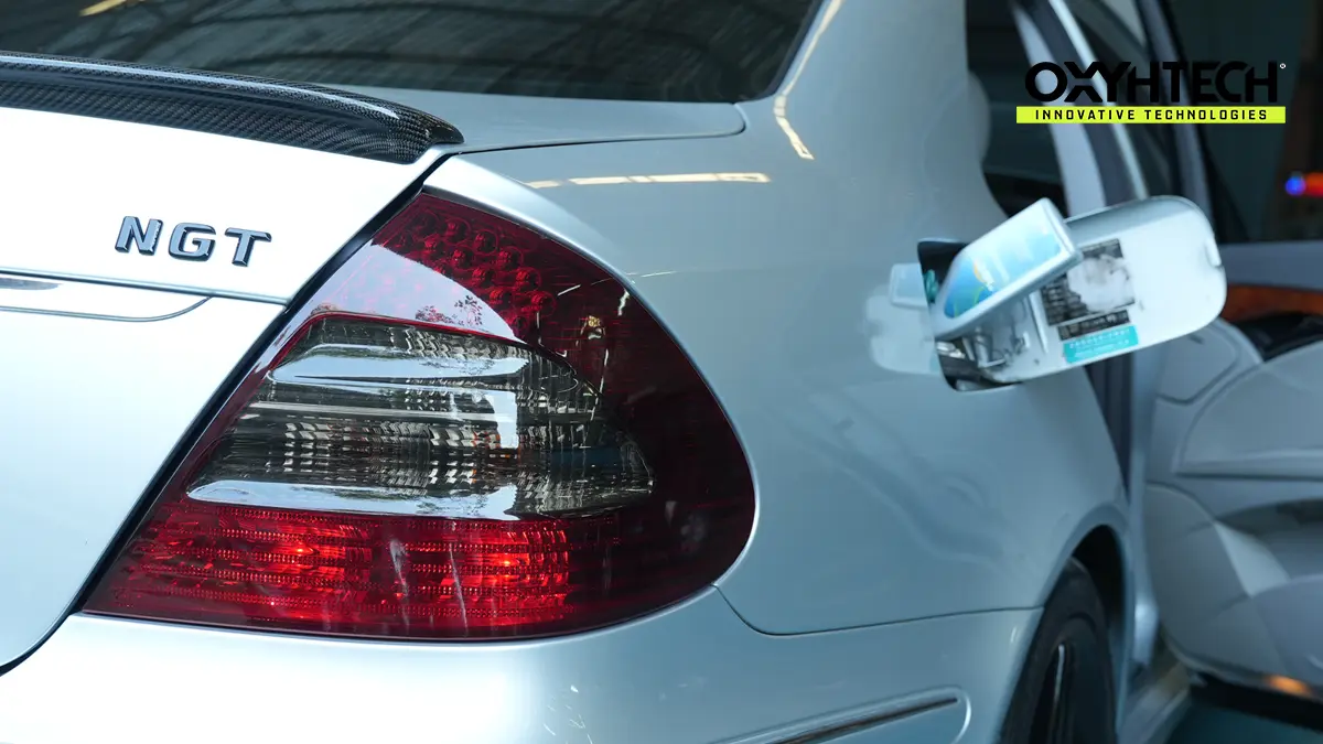 ผลงาน OXYHTECH รถเบนซ์ เบนซิน Benz E200 ทำความสะอาดเครื่องยนต์ทั้งระบบในขั้นตอนเดียว เพิ่มน้ำยาล้างหัวฉีด Prins ระบบฉีดตรงไดเร็ก