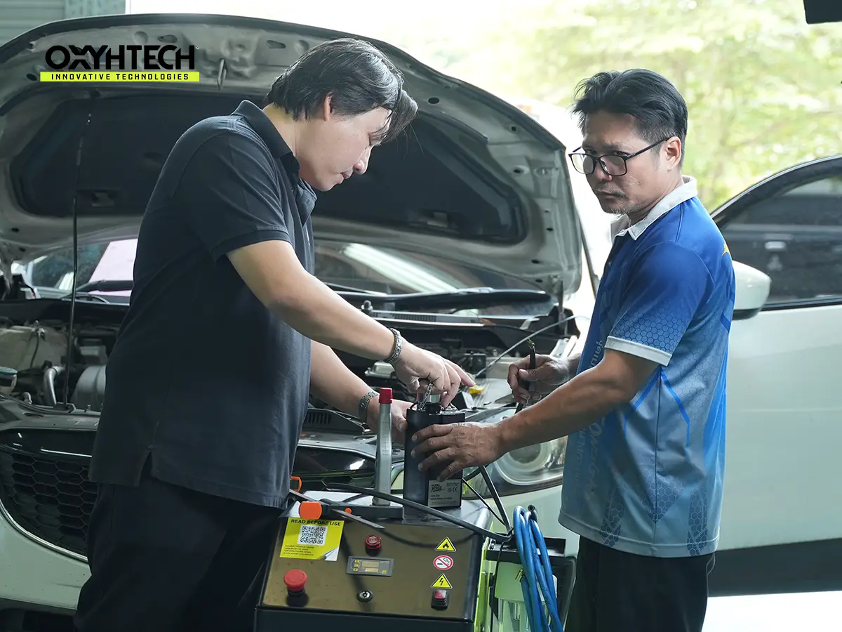 ผลงาน OXYHTECH - TOYOTA - MAZDA CX5 ล้างเขม่าคาร์บอน เครื่องยนต์สะอาดขึ้นทั้งระบบ