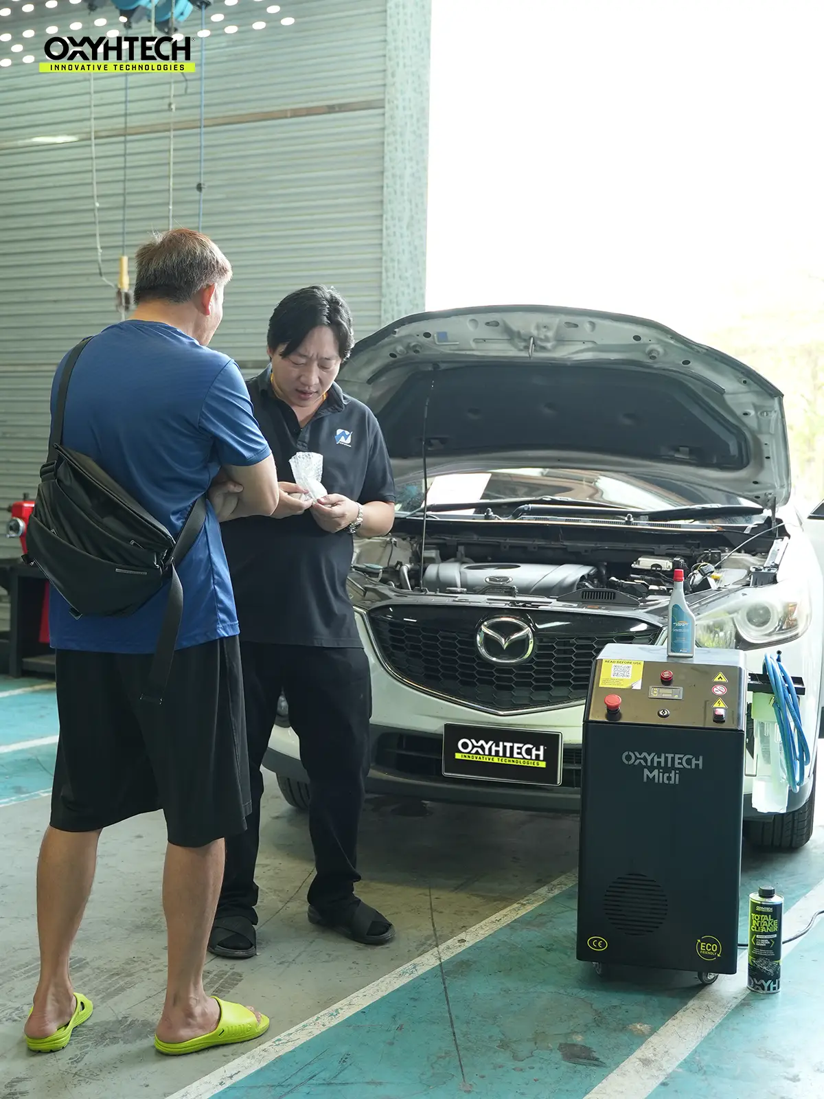 ผลงาน OXYHTECH - TOYOTA - MAZDA CX5 ล้างเขม่าคาร์บอน เครื่องยนต์สะอาดขึ้นทั้งระบบ