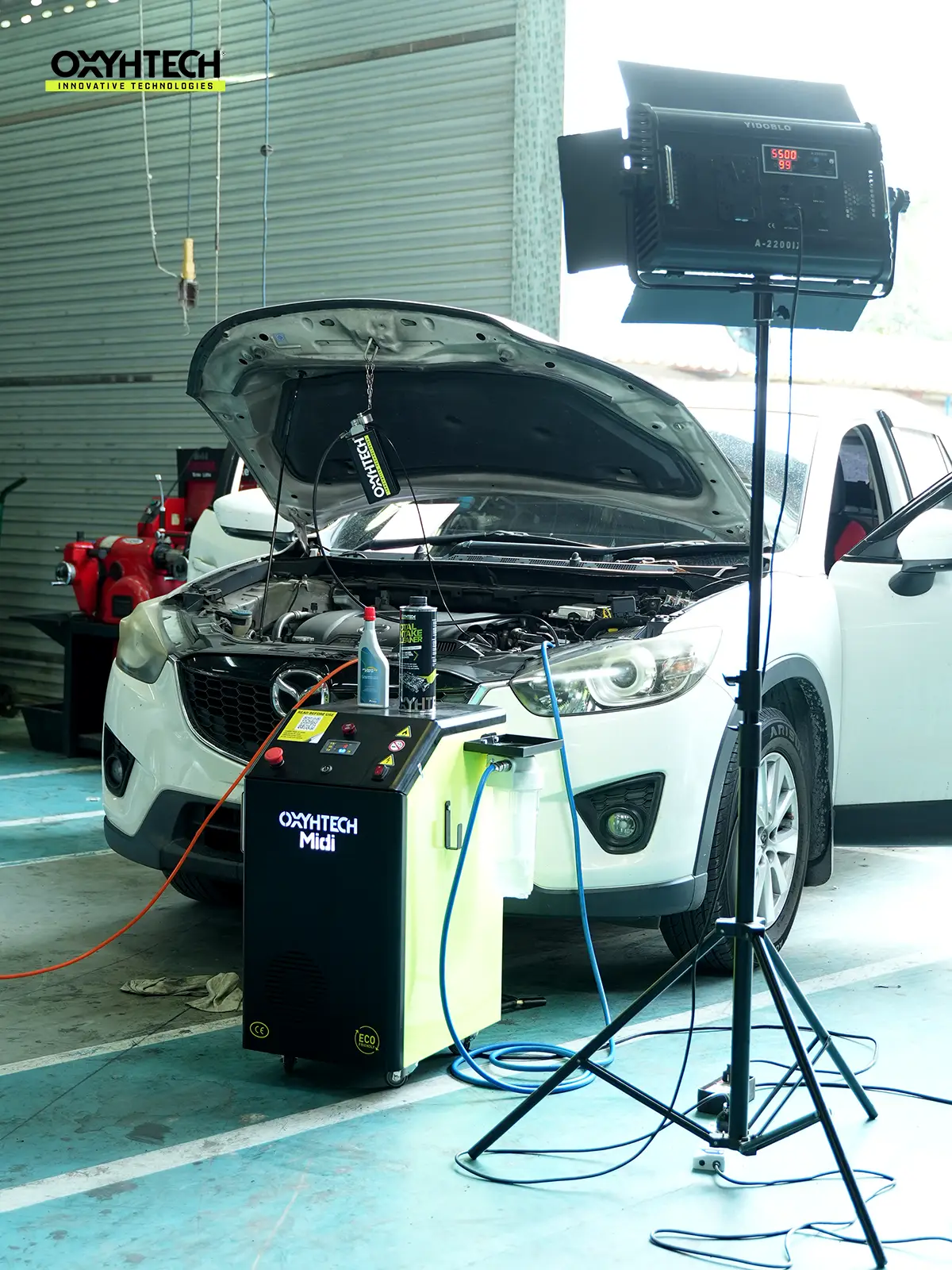 ผลงาน OXYHTECH - TOYOTA - MAZDA CX5 ล้างเขม่าคาร์บอน เครื่องยนต์สะอาดขึ้นทั้งระบบ