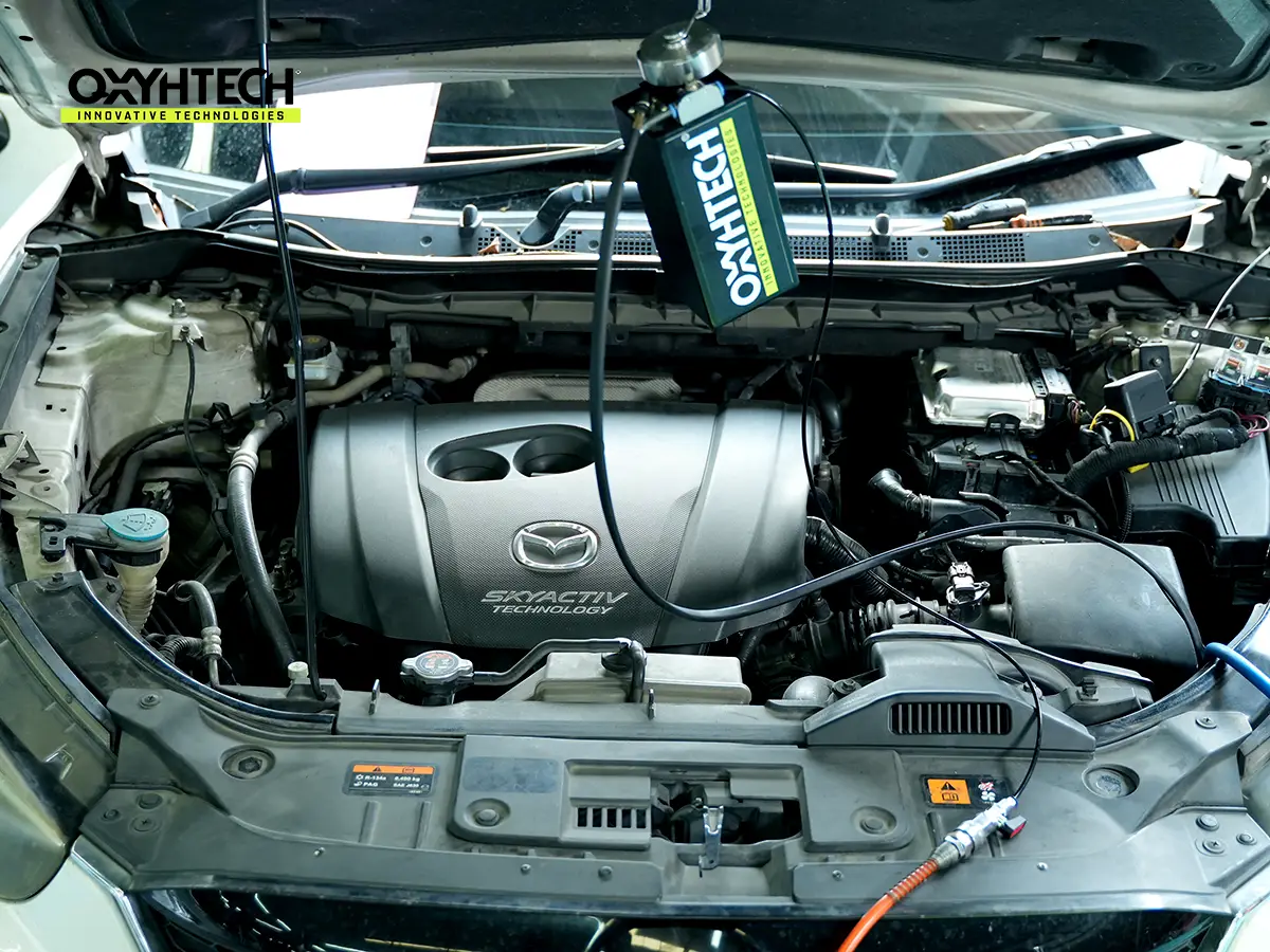 ผลงาน OXYHTECH - TOYOTA - MAZDA CX5 ล้างเขม่าคาร์บอน เครื่องยนต์สะอาดขึ้นทั้งระบบ