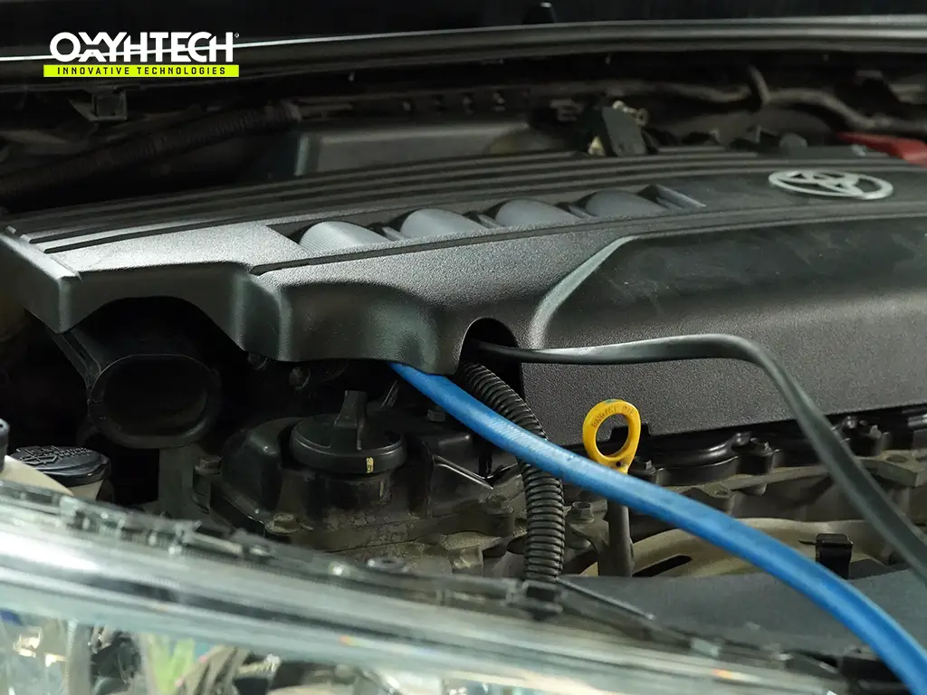 ผลงาน OXYHTECH - TOYOTA - YARIS ล้างเขม่าคาร์บอน เครื่องยนต์สะอาดขึ้นทั้งระบบ