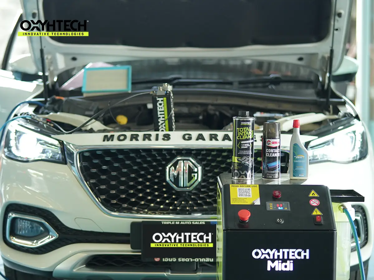 ผลงาน OXYHTECH - TOYOTA - MG ล้างเขม่าคาร์บอน เครื่องยนต์สะอาดขึ้นทั้งระบบ