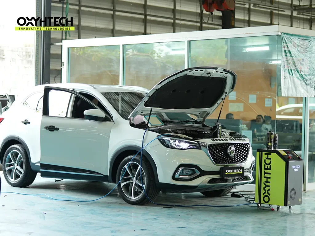 ผลงาน OXYHTECH - TOYOTA - MG ล้างเขม่าคาร์บอน เครื่องยนต์สะอาดขึ้นทั้งระบบ