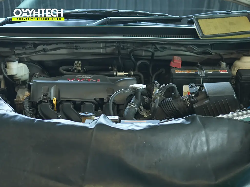 ผลงาน OXYHTECH - TOYOTA - SOLUNA - VIOS ล้างเขม่าคาร์บอน เครื่องยนต์สะอาดขึ้นทั้งระบบ