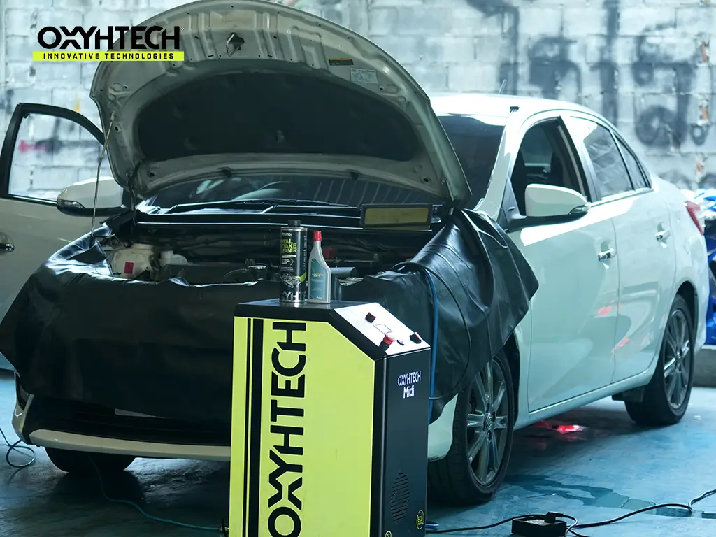 ผลงาน OXYHTECH - TOYOTA - SOLUNA - VIOS ล้างเขม่าคาร์บอน เครื่องยนต์สะอาดขึ้นทั้งระบบ