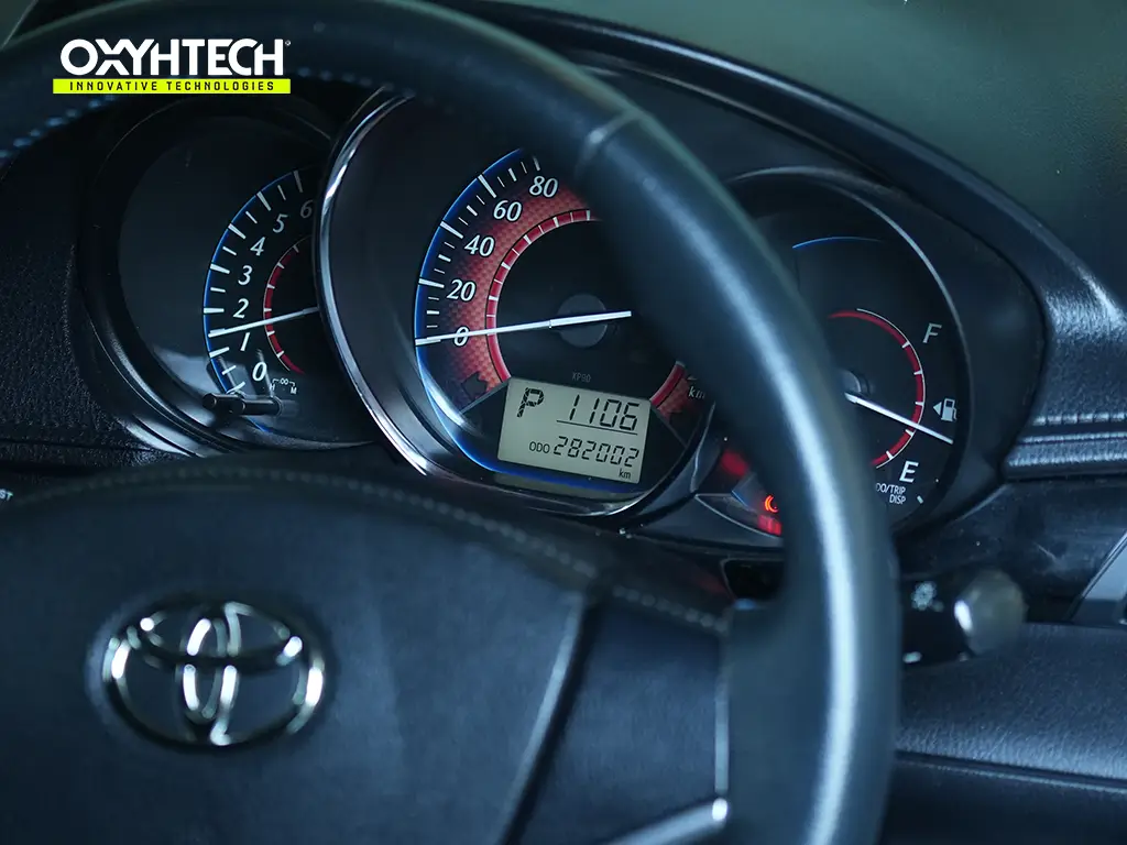 ผลงาน OXYHTECH - TOYOTA - SOLUNA - VIOS ล้างเขม่าคาร์บอน เครื่องยนต์สะอาดขึ้นทั้งระบบ