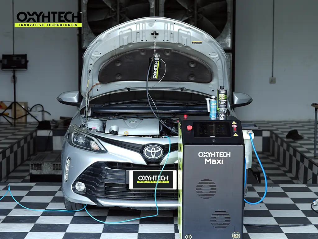 ผลงาน OXYHTECH - TOYOTA - SOLUNA - VIOS - 04 ล้างเขม่าคาร์บอน เครื่องยนต์สะอาดขึ้นทั้งระบบ