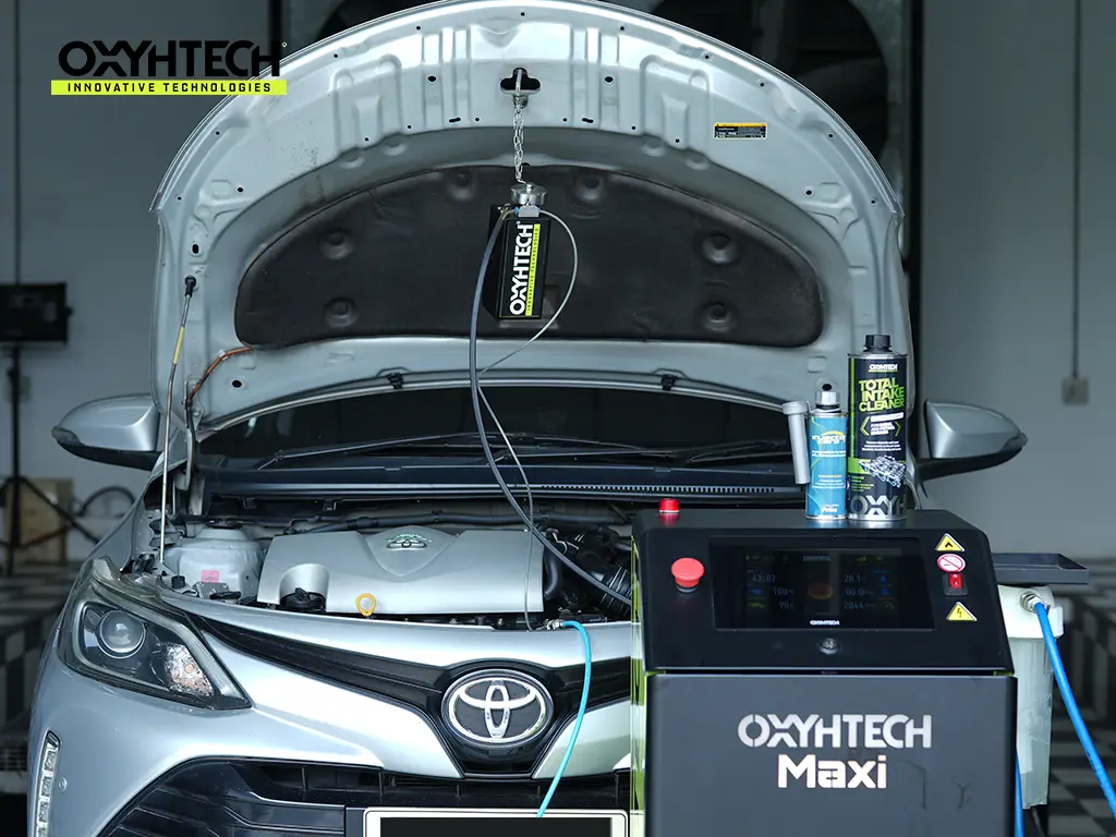 ผลงาน OXYHTECH - TOYOTA - SOLUNA - VIOS - 04 ล้างเขม่าคาร์บอน เครื่องยนต์สะอาดขึ้นทั้งระบบ