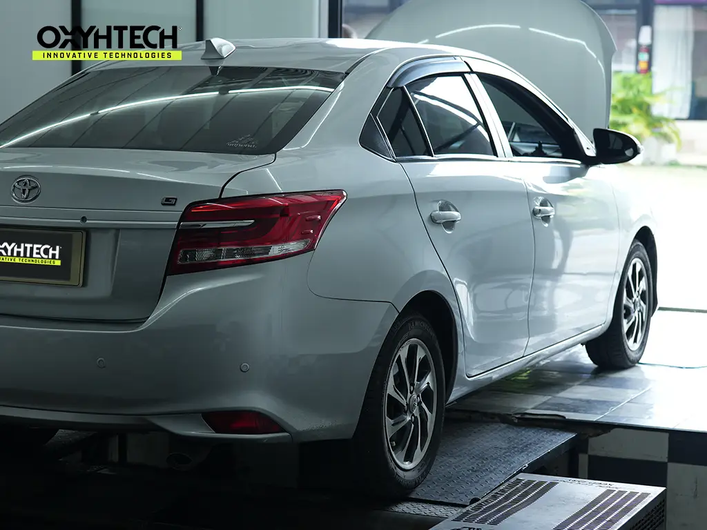 ผลงาน OXYHTECH - TOYOTA - SOLUNA - VIOS - 04 ล้างเขม่าคาร์บอน เครื่องยนต์สะอาดขึ้นทั้งระบบ