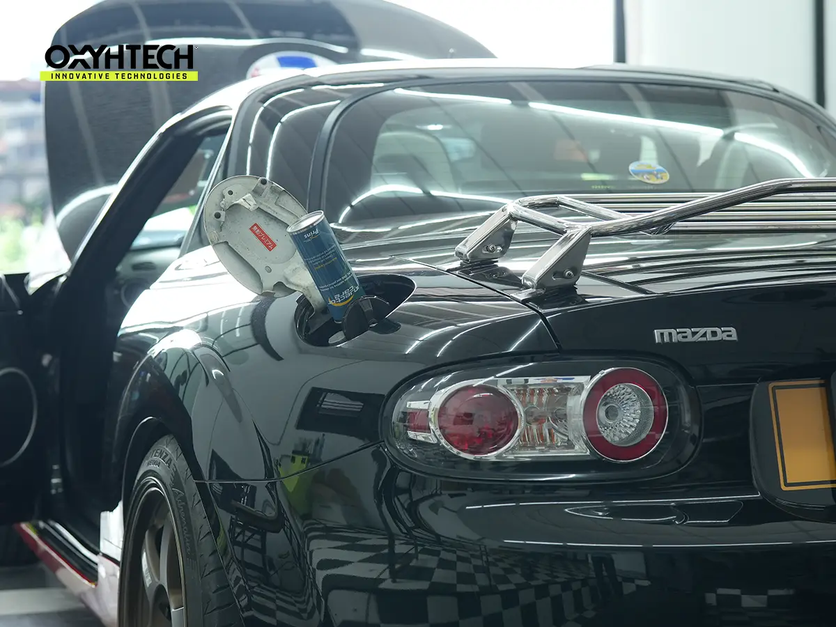 ผลงาน OXYHTECH - TOYOTA - MAZDA MX-5 ล้างเขม่าคาร์บอน เครื่องยนต์สะอาดขึ้นทั้งระบบ