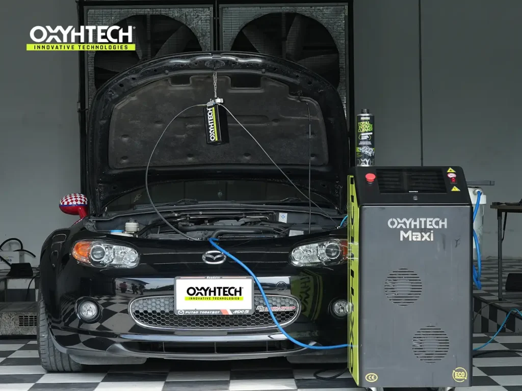 ผลงาน OXYHTECH - TOYOTA - MAZDA MX-5 ล้างเขม่าคาร์บอน เครื่องยนต์สะอาดขึ้นทั้งระบบ