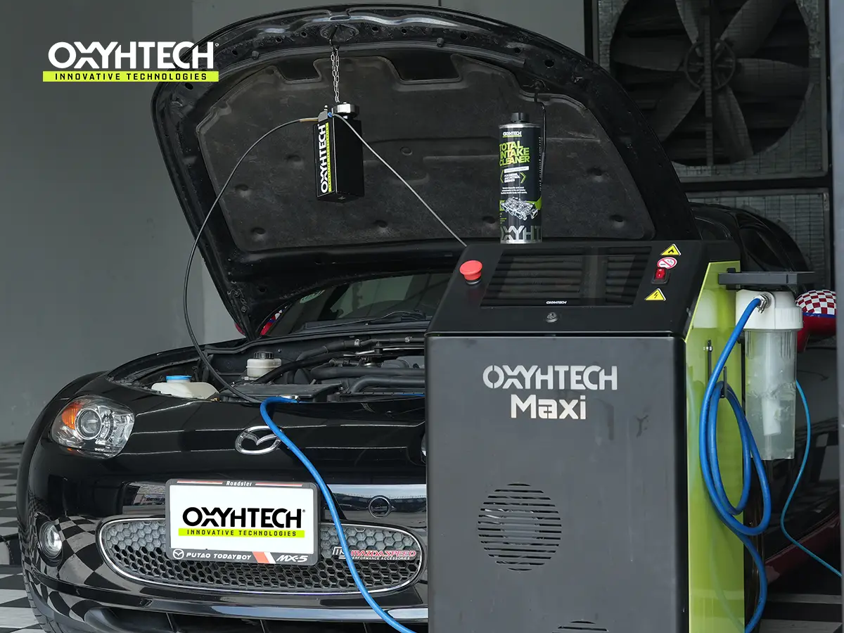 ผลงาน OXYHTECH - TOYOTA - MAZDA MX-5 ล้างเขม่าคาร์บอน เครื่องยนต์สะอาดขึ้นทั้งระบบ